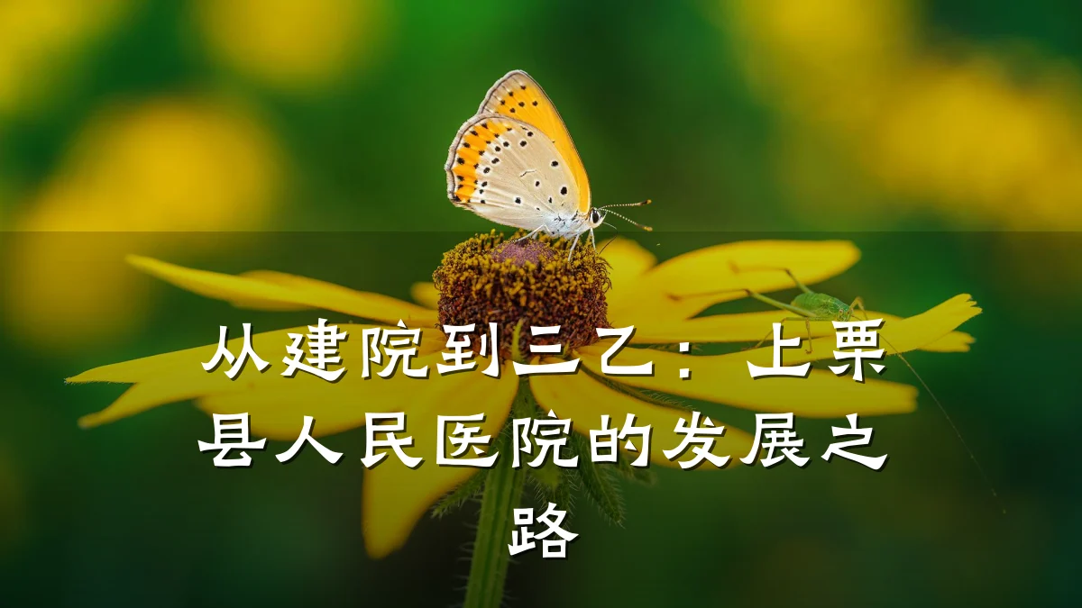 从建院到三乙:上栗县人民医院的发展之路